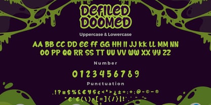 Defiled Doomed Font Poster 7