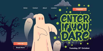 Defiled Doomed Font Poster 2