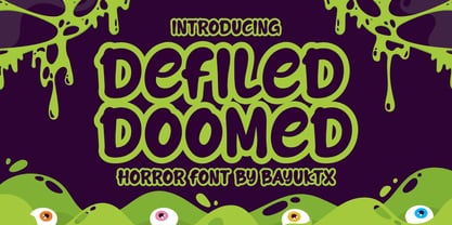 Defiled Doomed Font Poster 1