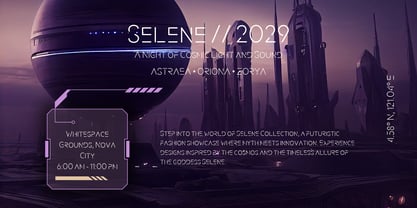 Galactica Font Poster 4