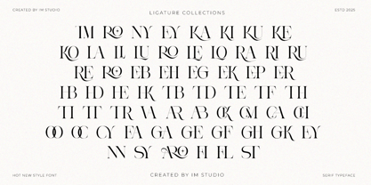 Aroney Font Poster 8