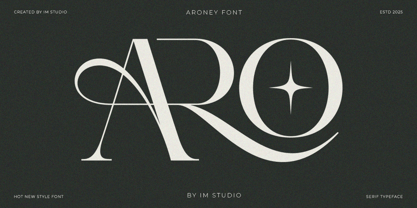 Aroney Font Poster 3
