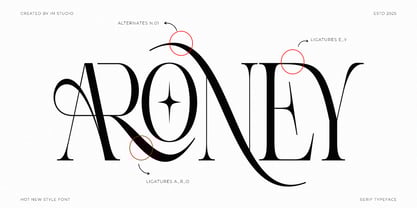 Aroney Font Poster 12