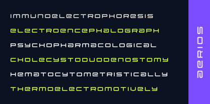 Aerios Font Poster 8