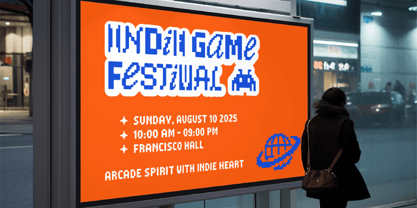 Ransom Pixel Font Poster 2