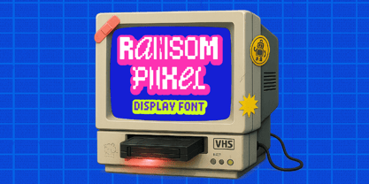 Ransom Pixel Font Poster 1