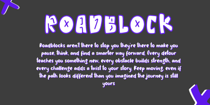 Funky Hollow Font Poster 8