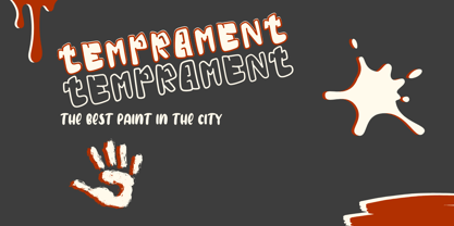 Funky Hollow Font Poster 3