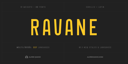 Ravane Font Poster 15