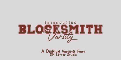 Blocksmith Varsity Font Poster 1