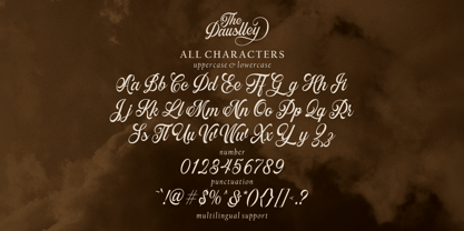 Daustley Font Poster 9