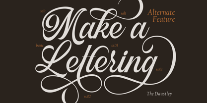 Daustley Font Poster 7