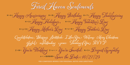 Forest Haven Font Poster 6