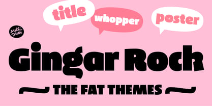 Gingar Rock Font Poster 1