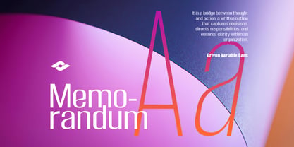 Grivon Font Poster 9