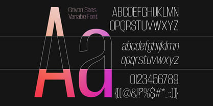 Grivon Font Poster 11