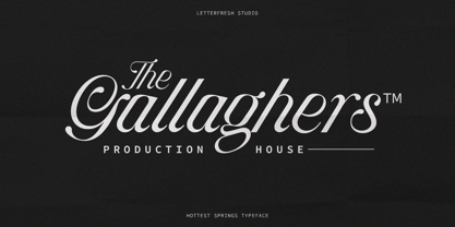 Hottest Springs Variable Pro Font Poster 4
