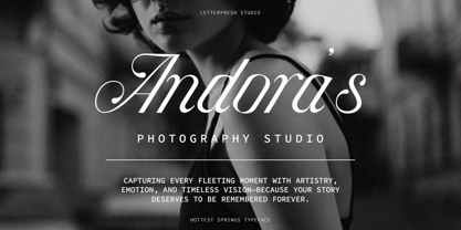 Hottest Springs Variable Pro Font Poster 2
