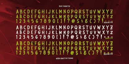 Gorgon Cursed Dripping Font Poster 10