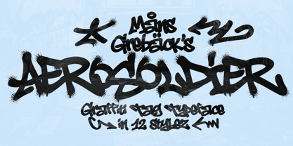 Aerosoldier Font Poster 1