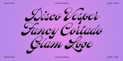 Peach Sangria Font Poster 11