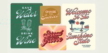 Peach Sangria Font Poster 9