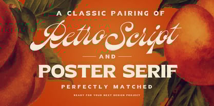 Peach Sangria Font Poster 3