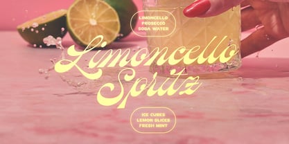Peach Sangria Font Poster 7