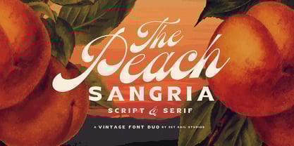 Peach Sangria Font Poster 1
