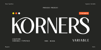 Korners Font Poster 1
