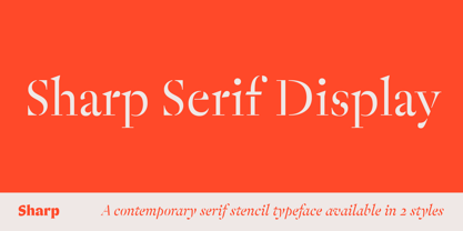 Sharp Serif Display OL Font Poster 1