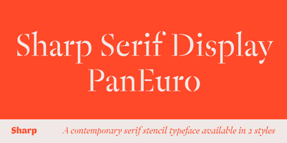 Sharp Serif Display PE Font Poster 1