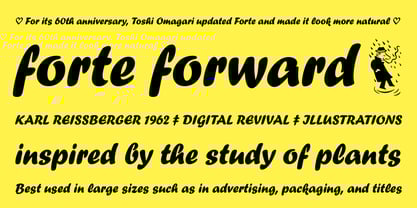 Forte Forward Font Poster 2