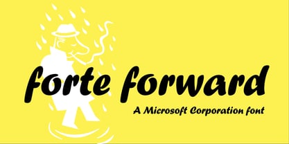 Forte Forward Font Poster 1