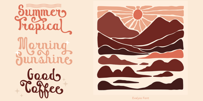 Evalyos Font Poster 2