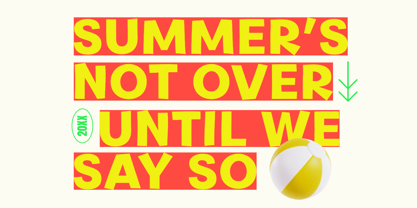 Chunky Chips Font Poster 7