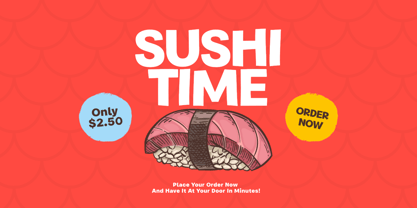 Chunky Chips Font Poster 4