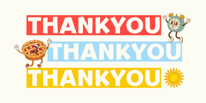 Chunky Chips Font Poster 9