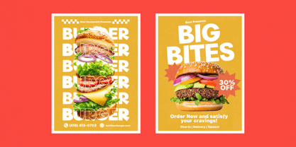 Chunky Chips Font Poster 2