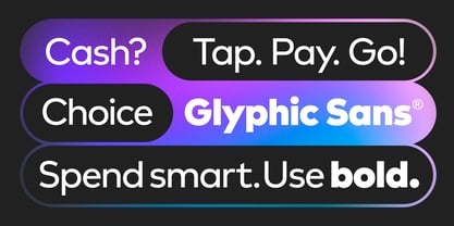 Glyphic Sans Font Poster 7