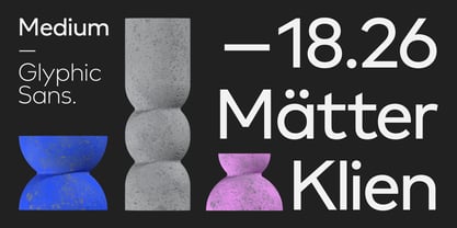 Glyphic Sans Font Poster 5