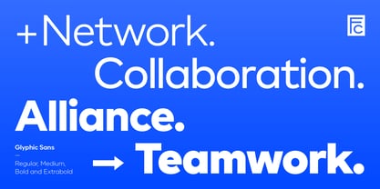 Glyphic Sans Font Poster 11