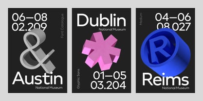 Glyphic Sans Font Poster 6