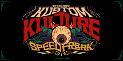 Rebel Kulture Outline Font Poster 2