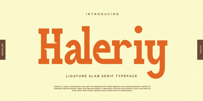 Haleriy Font Poster 1