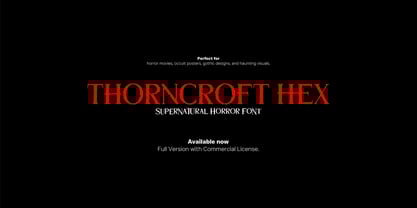 Thormcroft Hex Font Poster 2