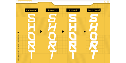 Zegan Wolf Short Font Poster 7