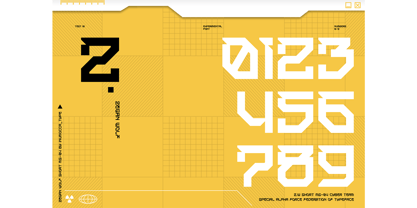 Zegan Wolf Short Font Poster 8