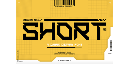Zegan Wolf Short Font Poster 1