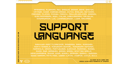 Zegan Wolf Short Font Poster 10